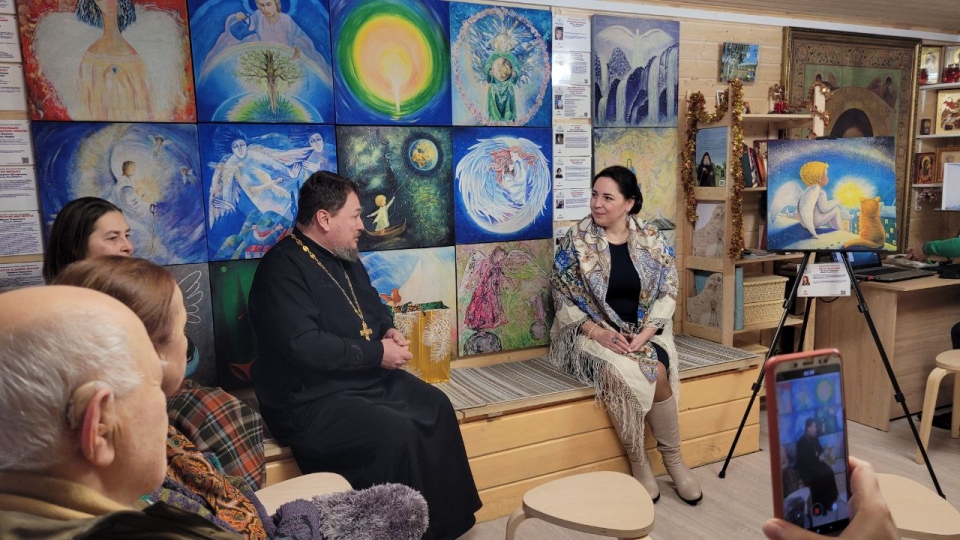 The Art Project “Angels of Peace” opened an Exhibition of Paintings at the Church of the Righteous Prince Daniil of Moscow