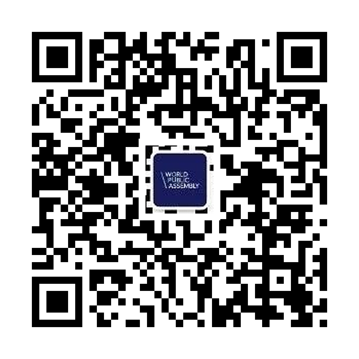 QR-код аккаунта Ассамблеи Народов Мира в WeChat
