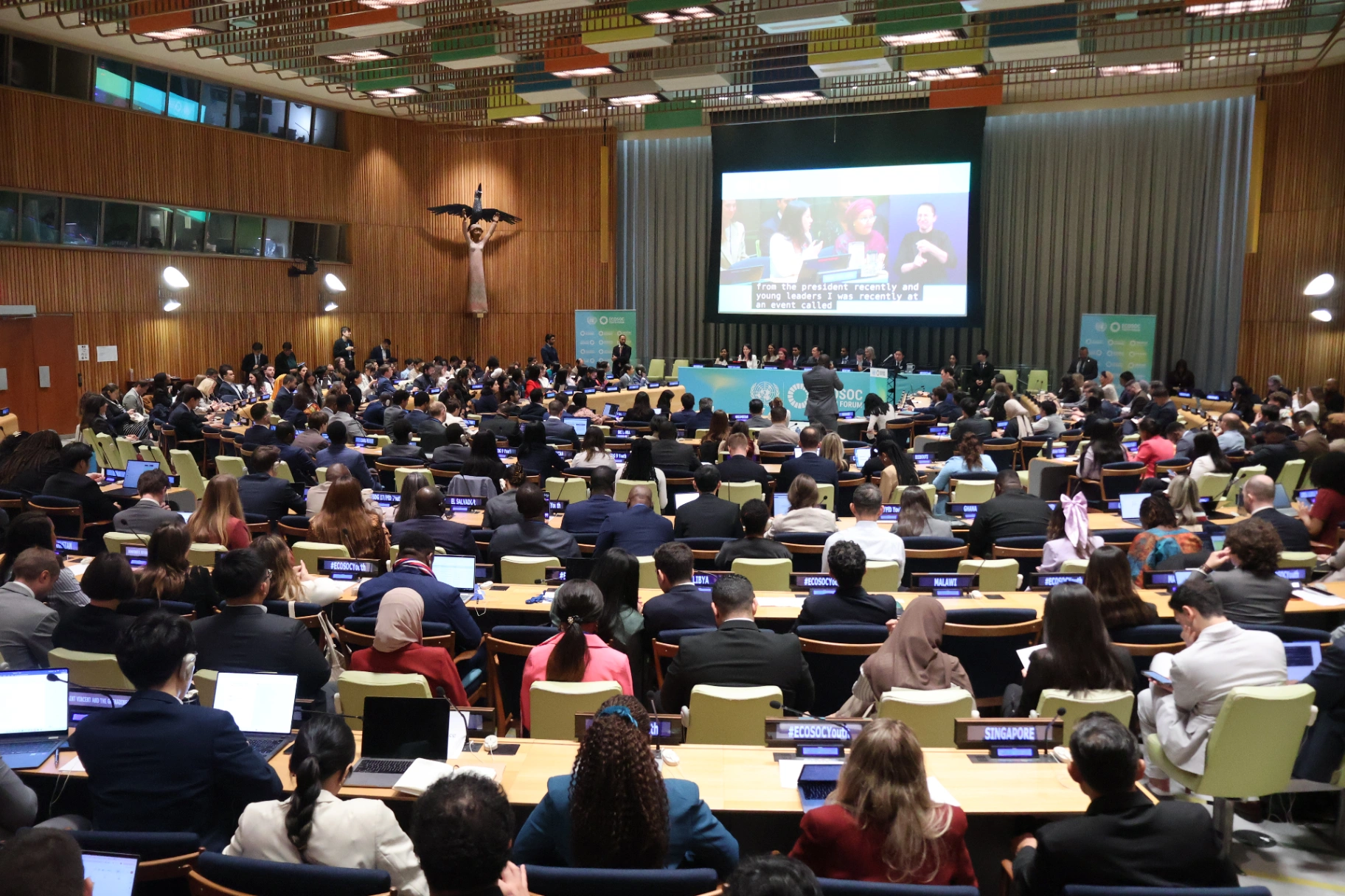 World Peoples Assembly Representative took part in the UN ECOSOC Youth Forum 2026 held in New York 