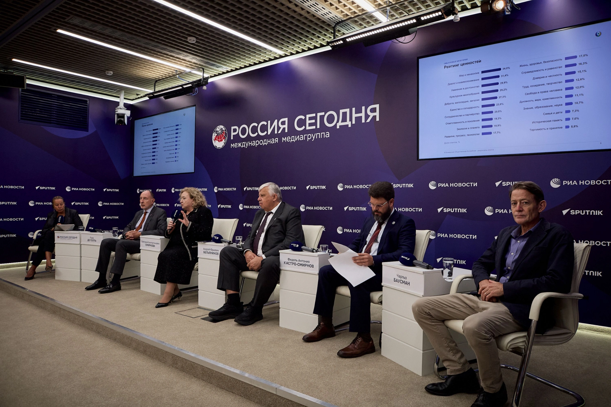 Внуки Фиделя Кастро и Шарля де Голля обсудили общечеловеческие ценности в РИА «Новости» в преддверии Всемирной Общественной Ассамблеи