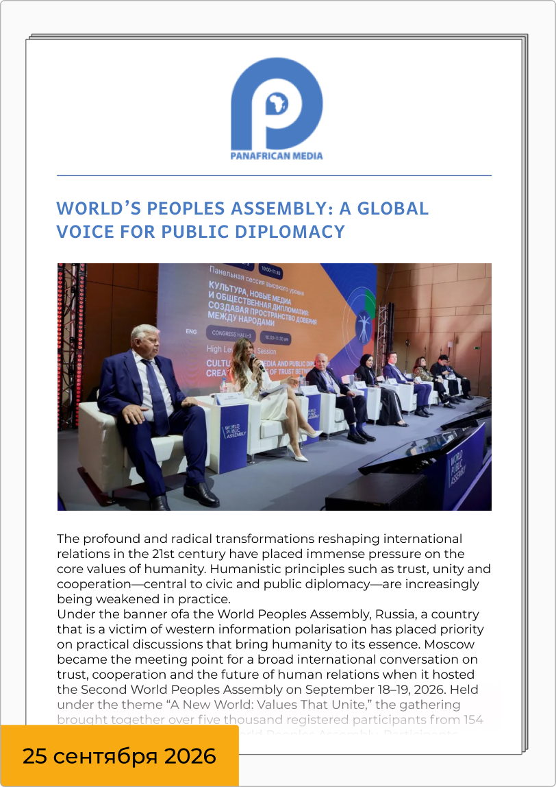 World's Peoples Assembly: a global voice for public diplomacy